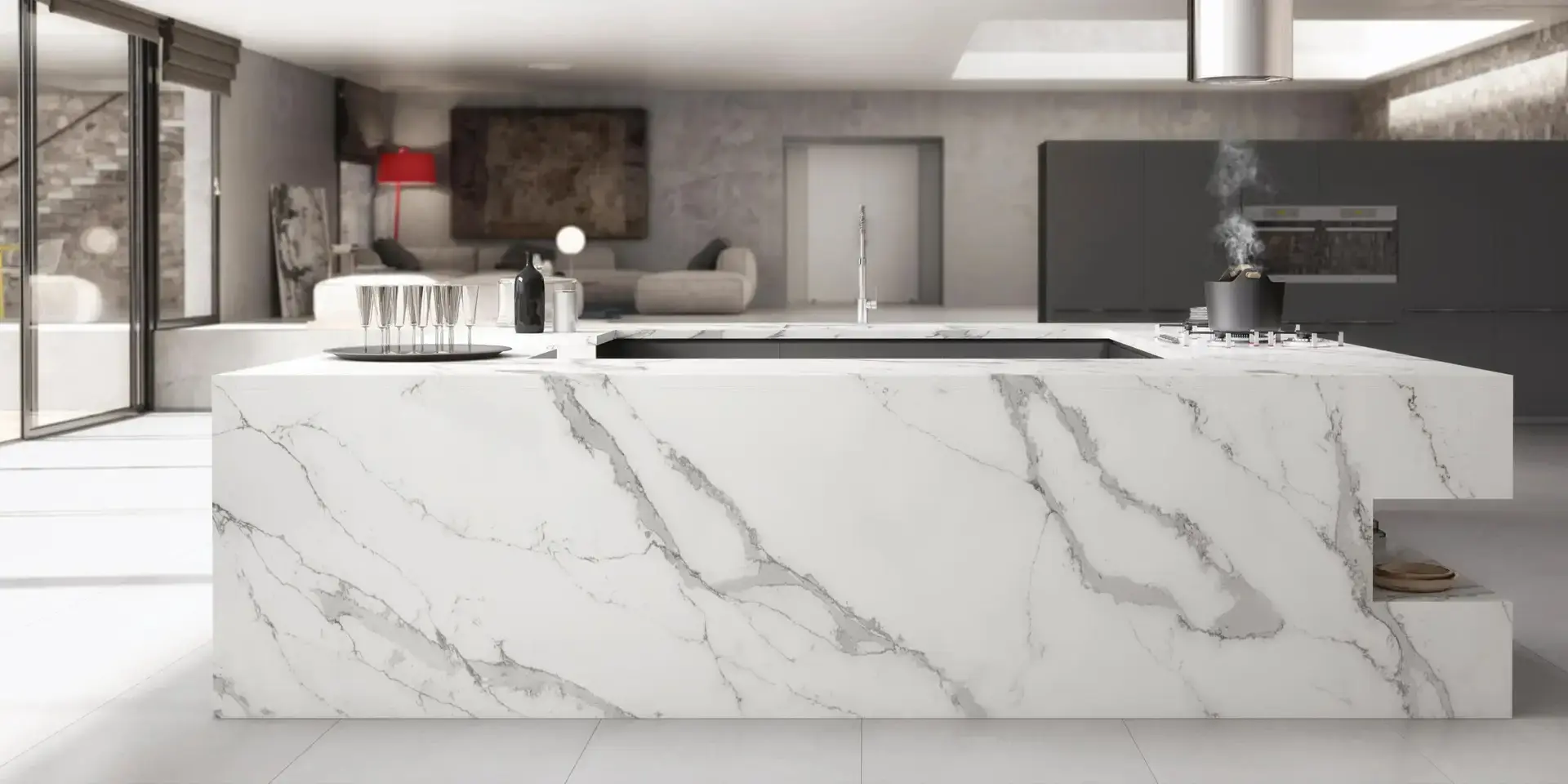Stonerem A curated selection of luxury quartz, marble, and granite slabs in our showroom